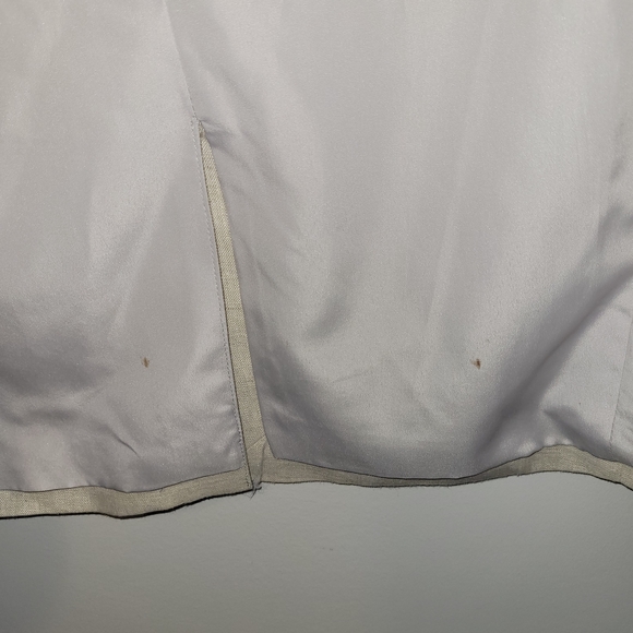 H&M Mens Slim Fit Linen Blazer Large Light Beige Summer Wedding Jacket - Picture 6 of 8